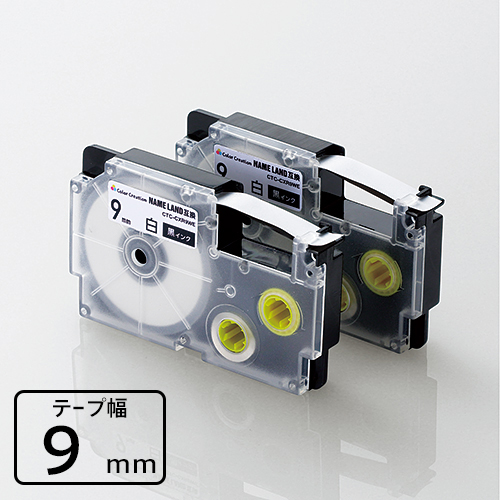 カシオ XR-9WE互換 テープカートリッジセット CTC-CXR9WE-2P